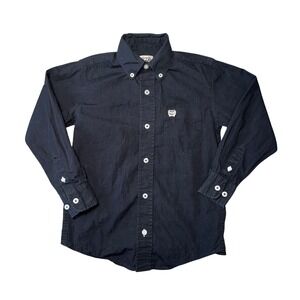 Kids Cinch Black Long Sleeve Button‎ Down Shirt Size 4-5